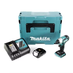 Makita DTD 155 Y1J-D 18 V Brushless Li-Ion Akku Schlag Schrauber Im Makpac + 1 X BL1815 1,5 Ah Akku + 1 X DC 18 RC Ladegerät
