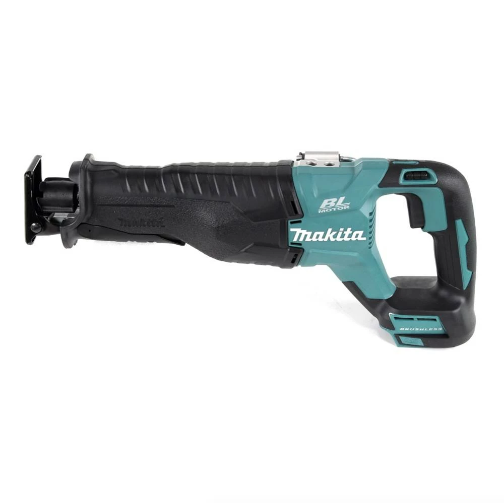Makita DJR 187 SM1 Akku Reciprosäge 18 V Brushless Säbelsäge + 1x 4,0 Ah Akku + Ladegerät + 20x Sägeblätter 2 Makita DJR 187 SM1 Akku Reciprosäge 18 V Brushless Säbelsäge + 1x 4,0 Ah Akku + Ladegerät + 20x Sägeblätter – Bild 2