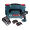 Bosch Professional GSR 18V-21 Akku Bohrschrauber 18V 55Nm ( 06019E6100 ) + 2x Akku 2,0Ah + Ladegerät + L-Boxx