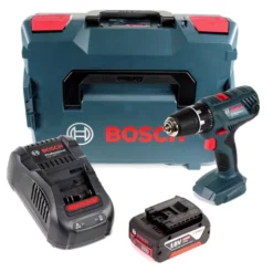 Bosch Professional GSR 18V-21 Akku Bohrschrauber 18V 55Nm + 1x Akku 5,0Ah + Ladegerät + L-Boxx