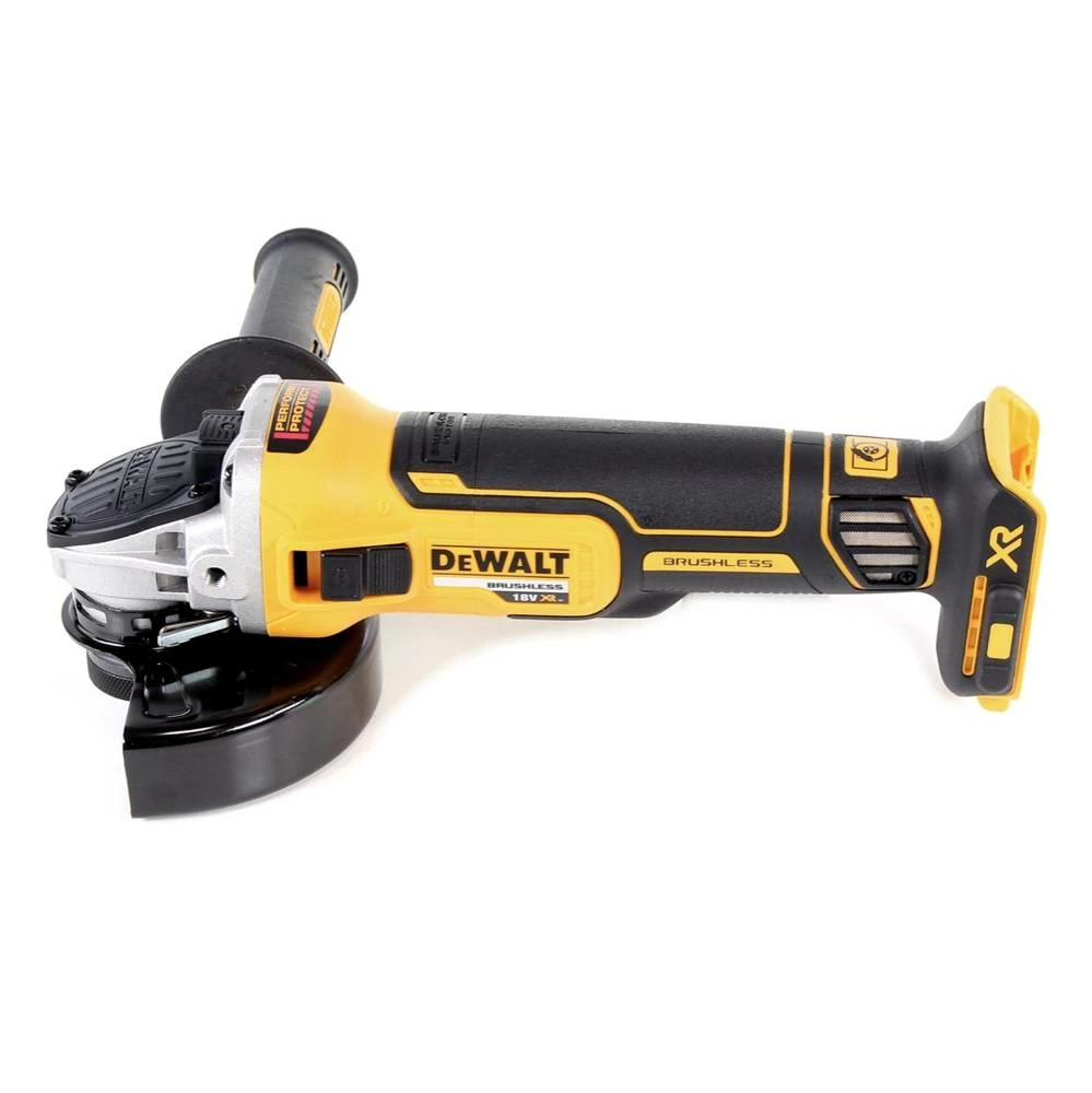 DeWalt DCG 405 M2 Akku Winkelschleifer 18V 125mm Brushless + 2x Akku 4,0Ah + Ladegerät 2 DeWalt DCG 405 M2 Akku Winkelschleifer 18V 125mm Brushless + 2x Akku 4,0Ah + Ladegerät – Bild 2
