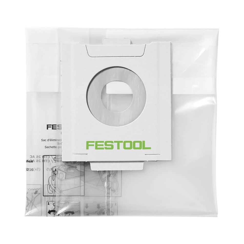 Festool ENS-CT 36 AC/5 Entsorgungssack 5 Stück Für Absaugmobile CT 36 Mit Autoclean ( 496215 ) 1 Festool ENS-CT 36 AC/5 Entsorgungssack 5 Stück Für Absaugmobile CT 36 Mit Autoclean ( 496215 )