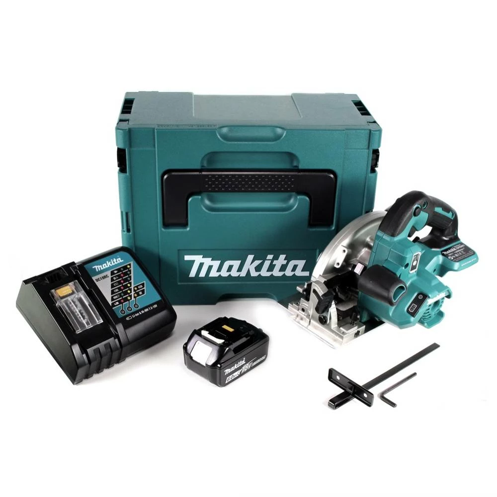 Makita DHS 661 RG1JU Akku Handkreissäge 18V 165 Mm Im Makpac + 1x 6,0Ah Akku + Ladegerät 1 Makita DHS 661 RG1JU Akku Handkreissäge 18V 165 Mm Im Makpac + 1x 6,0Ah Akku + Ladegerät