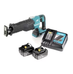 Makita DJR 360 RF Akku Reciprosäge 36V ( 2x18V ) Brushless Säbelsäge + 2x 3,0 Ah Akku + Ladegerät