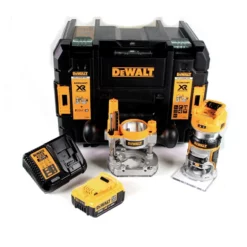 DeWalt DCW 604 M1 Akku Kombifräse 18V 55mm + 1x Akku 4,0 Ah + 1x Schnellladegerät In TSTAK