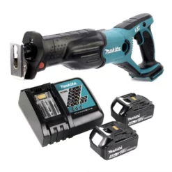 Makita DJR 181 RM Akku Reciprosäge 18 V Säbelsäge + 2x 4,0 Ah Akku + Ladegerät