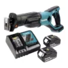 Makita DJR 181 RT Akku Reciprosäge 18 V Säbelsäge + 2x 5,0 Ah Akku + Ladegerät