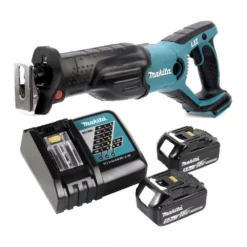 Makita DJR 181 RT Akku Reciprosäge 18 V Säbelsäge + 2x 5,0 Ah Akku + Ladegerät