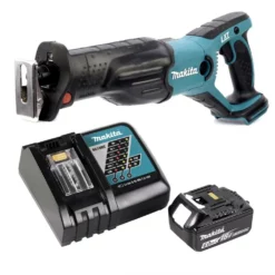 Makita DJR 181 RG1 Akku Reciprosäge 18 V Säbelsäge + 1x 6,0 Ah Akku + Ladegerät