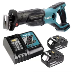 Makita DJR 181 RG Akku Reciprosäge 18 V Säbelsäge + 2x 6,0 Ah Akku + Ladegerät