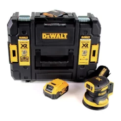 DeWalt DCW 210 NT Akku Exzenterschleifer 18V 125mm Brushless + 1x Akku 5,0Ah + TSTAK - Ohne Ladegerät