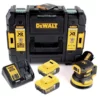 DeWalt DCW 210 P2 Akku Exzenterschleifer Brushless 18V 12.000U/min 125mm + 2x Akkus 5,0 Ah + 1x Schnellladegerät In TSTAK