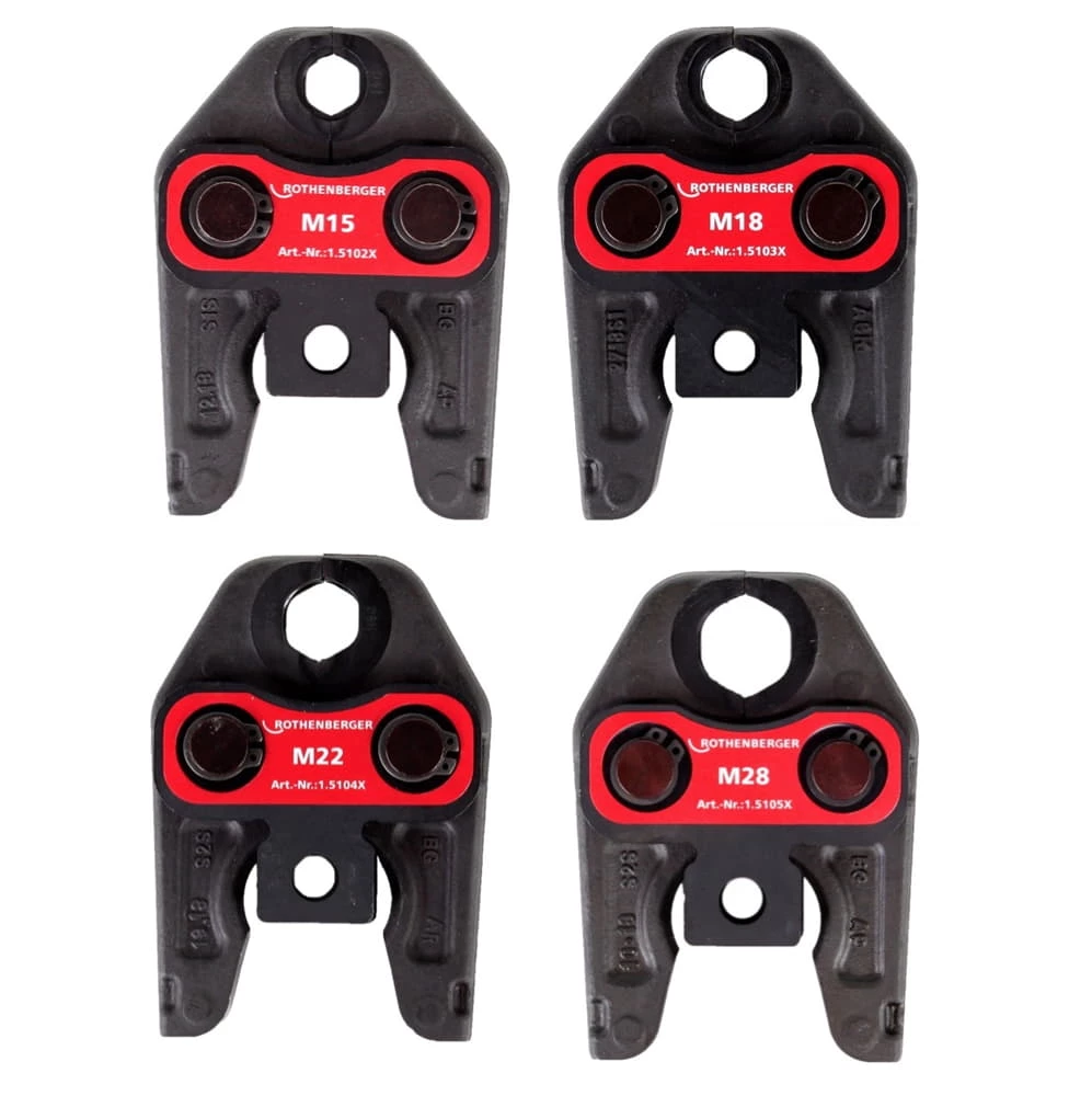 Rothenberger Pressbacken Set M 15-18-22-28 ( 015062X ) Im Rocase 4212 Werkzeugkoffer 2 Rothenberger Pressbacken Set M 15-18-22-28 ( 015062X ) Im Rocase 4212 Werkzeugkoffer – Bild 2