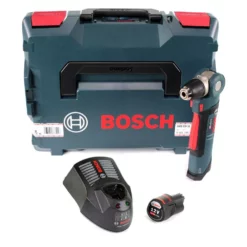 Bosch GWB 12V-10 Akku Winkelbohrmaschine 12V 11Nm + 1x Akku 3,0Ah + Ladegerät + L-Boxx
