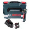 Bosch GWB 12V-10 Akku Winkelbohrmaschine 12V 11Nm + 2x Akku 3,0Ah + Ladegerät + L-Boxx