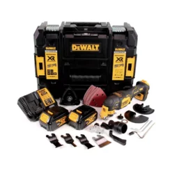 DeWalt DCS 356 M2 Akku Multitool 18V Brushless + 35tlg. Zubehör + 2x Akku 4,0Ah + Ladegerät + TSTAK