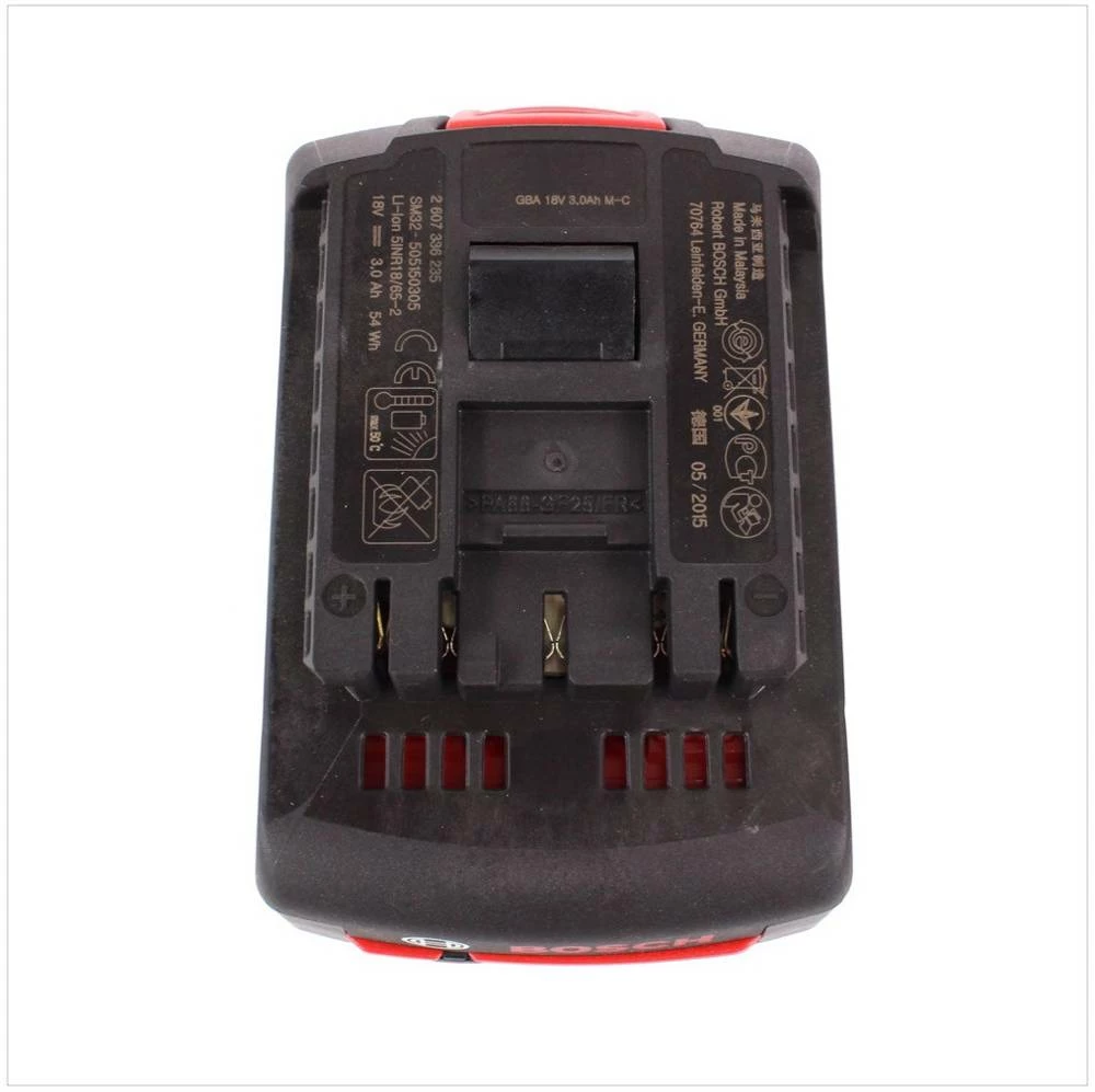 Bosch GBA 18 V 3 Ah / 3000 MAh Li-Ion Einschub Akku ( 1600A012UV ) 3 Bosch GBA 18 V 3 Ah / 3000 MAh Li-Ion Einschub Akku ( 1600A012UV ) – Bild 3