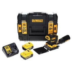 DeWalt DCW 200 M2 Akku Vibrationsschleifer 18 V 108x115 Mm + 2x Akku 4,0 Ah + Ladegerät + TSTAK