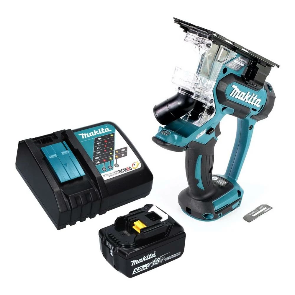 Makita DSD 180 RT1 Akku Gipskartonsäge 18 V + 1x Akku 5,0 Ah + Ladegerät 1 Makita DSD 180 RT1 Akku Gipskartonsäge 18 V + 1x Akku 5,0 Ah + Ladegerät