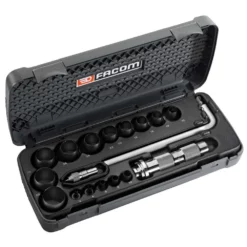 Facom Locheisen U. Kreisschneider Set 19-tlg