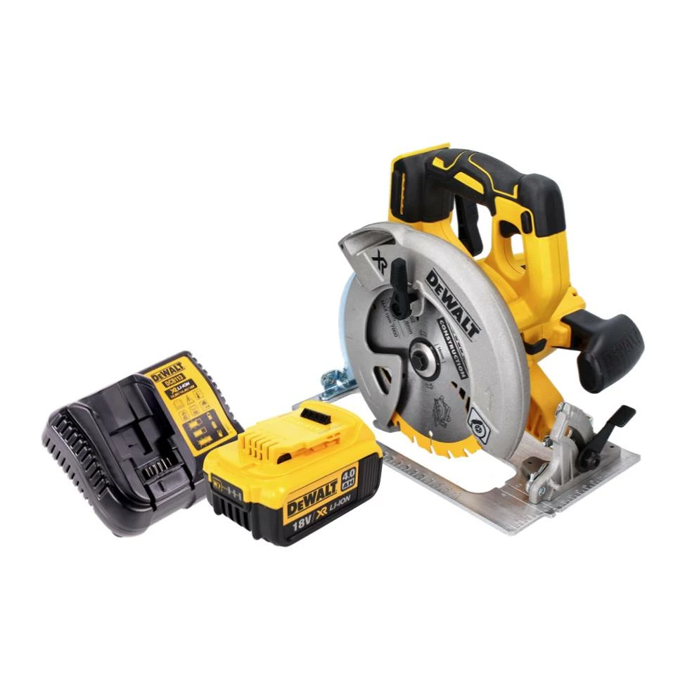 DeWalt DCS 570 M1 Akku Handkreissäge 18 V 184 Mm Brushless + 1x Akku 4,0 Ah + Ladegerät 1 DeWalt DCS 570 M1 Akku Handkreissäge 18 V 184 Mm Brushless + 1x Akku 4,0 Ah + Ladegerät