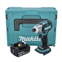 Makita DTS 141 T1J Akku Impulsschrauber 18 V 40 Nm 1/4" Brushless + 1x Akku 5,0 Ah + Makpac - Ohne Ladegerät