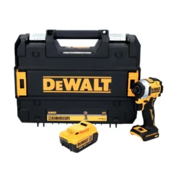DeWalt DCF 850 Akku Schlagschrauber 18 V 205 Nm 1/4" Brushless + 1x Akku 4,0 Ah + TSTAK - Ohne Ladegerät