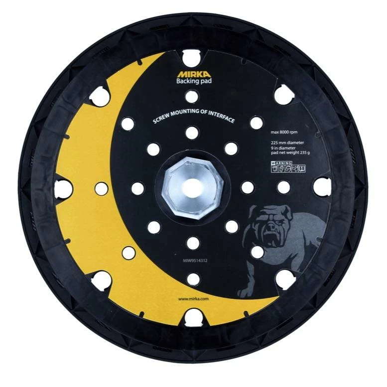 Mirka LEROS Schleifteller 225 Mm 25H Grip + 8 Schrauben ( MIW9514312 ) - Nachfolger Von MIW9536011 2 Mirka LEROS Schleifteller 225 Mm 25H Grip + 8 Schrauben ( MIW9514312 ) - Nachfolger Von MIW9536011 – Bild 2