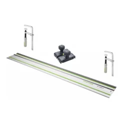 Festool FS 1400/2 Führungsschiene 1400 Mm ( 491498 ) + 2x FSZ 120 Schraubzwinge ( 489570 ) + FS-OF 1400 Führungsanschlag ( 492601 )