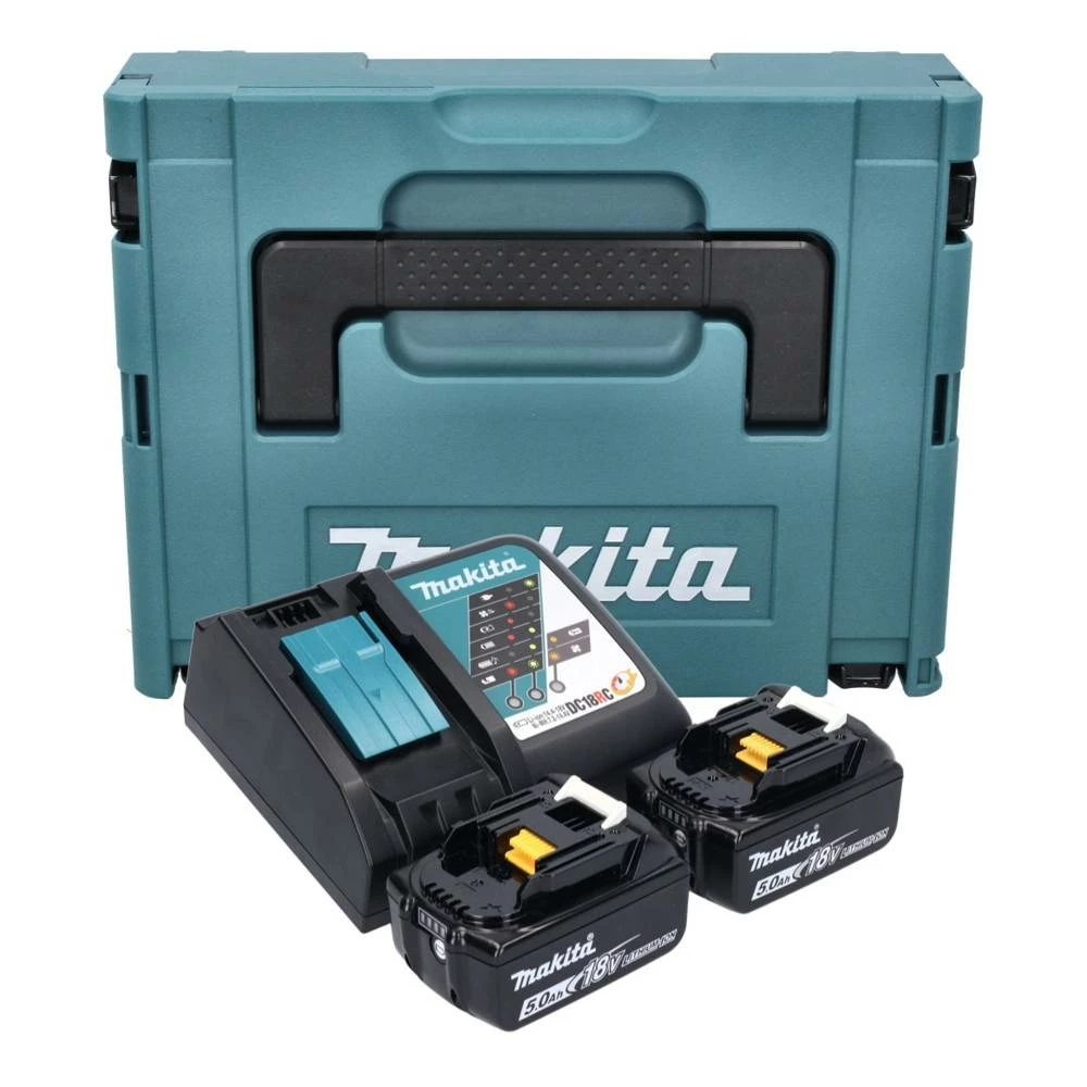 Makita Power Source Kit 18 V Mit 2x BL 1850 B 5,0 Ah Akku + DC 18 RC Schnellladegerät + Makpac ( 197624-2 ) 1 Makita Power Source Kit 18 V Mit 2x BL 1850 B 5,0 Ah Akku + DC 18 RC Schnellladegerät + Makpac ( 197624-2 )