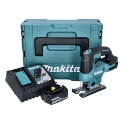 Makita DJV 184 RM1J Akku Pendelhub Stichsäge 18 V Brushless + 1x Akku 4,0 Ah + Ladegerät + Makpac