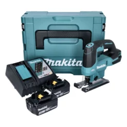 Makita DJV 184 RMJ Akku Pendelhub Stichsäge 18 V Brushless + 2x Akku 4,0 Ah + Ladegerät + Makpac