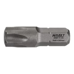 HAZET Bit 2597-T45 Sechskant Massiv 6,3 (1/4 Zoll) Innen TORX Profil T45