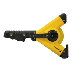 STABILA Rahmenbandmaß LBM 1000, 100 M, Stahlband Mit Metrischer Skala, Universalhaken