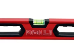 HAUSHALT Wasserwaage 600mm, Mit 3 Libellen Und Ergonomischen Gummierten Griff, 0,384 Kg, Rot, JYC-2015A_600 ( 000040071170 )