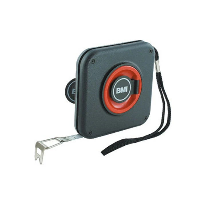 BMI Weißes Stahlbandmaß, In Kapsel, 10 M 1 BMI Weißes Stahlbandmaß, In Kapsel, 10 M