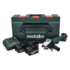 Metabo W 18 L 9-125 Quick Akku Winkelschleifer 18 V 125 Mm ( 602249960 ) + 3x Akku 4,0 Ah + Ladegerät + MetaBOX