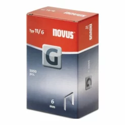 Flachdrahtklammer 11 L6xB10,6mm Draht-B1,25mm Stahldrverz KT NOVUS