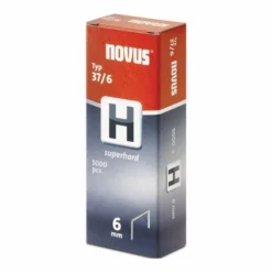 STEINEL Feindrahtklammer 37 L.6xB.10,6mm Superhart Draht-B.0,75mm. Stahldr. Verz. NOVUS