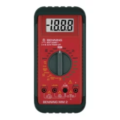 BENNING Multimeter 0,1 MV-1000 V DC 0,1 MV-750V AC M.Batterie/Messleitungen/Tasche MM 2