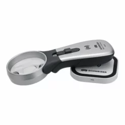 Handleuchtlupe Tech-Line Induktion Vergr.4x LED Linsen-Ø 55mm SCHWEIZER