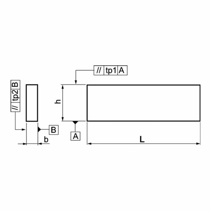 AMF Parallelunterlagen-Paar DIN6346P H.63xB.20xL.160mm 2 AMF Parallelunterlagen-Paar DIN6346P H.63xB.20xL.160mm – Bild 2