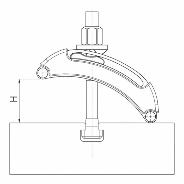 AMF Spanneisen 6310 Mit Kunststoffkappe Für T-Nut 10 Mm 3 AMF Spanneisen 6310 Mit Kunststoffkappe Für T-Nut 10 Mm – Bild 3
