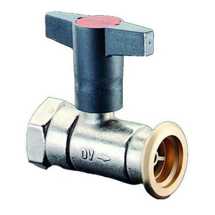 Oventrop Pumpenkugelhahn Optibal P Mit Sperrventil, Messing DN 25, Rp 1" X G 1/2" 2 Oventrop Pumpenkugelhahn Optibal P Mit Sperrventil, Messing DN 25, Rp 1" X G 1/2" – Bild 2