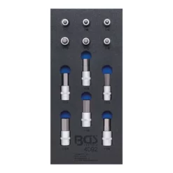 BGS Werkstattwageneinlage 1/3: Bit-Einsatz-Satz Innensechskant 12,5 Mm (1/2 Zoll) 12 Teilig