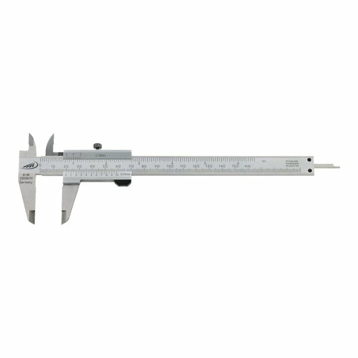 Helios Preisser Taschenmessschieber Rostfreier Stahl Schraube 1/20 Mm +1/128" 150 X 40 Mm 1 Helios Preisser Taschenmessschieber Rostfreier Stahl Schraube 1/20 Mm +1/128" 150 X 40 Mm