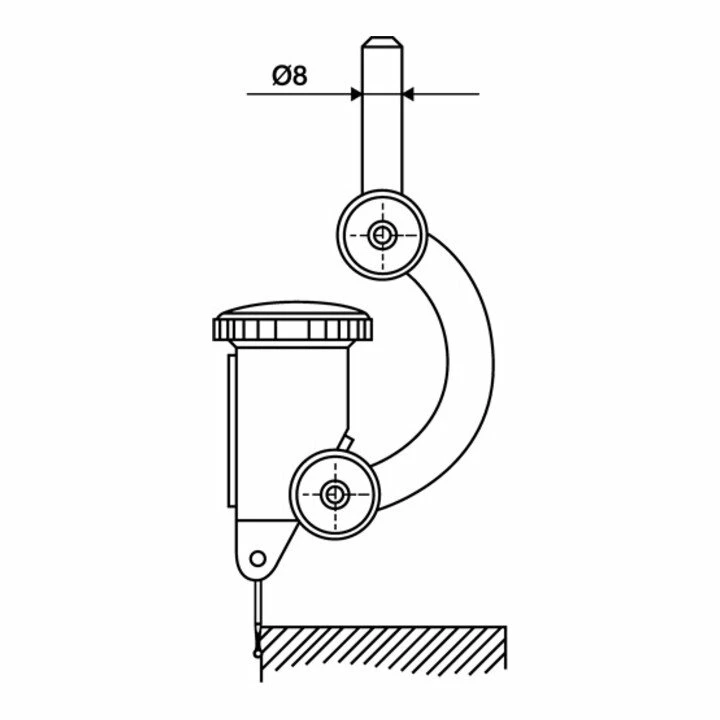 Zentrierhalter FH 8 Aufnahmebohrung-D.4mm H7 Schaft-D.8 Mm H6 KÄFER 2 Zentrierhalter FH 8 Aufnahmebohrung-D.4mm H7 Schaft-D.8 Mm H6 KÄFER – Bild 2