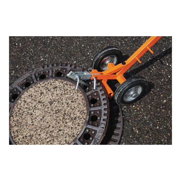 Kanaldeckelheber L.980-1480mm Fahrbar Rot Pulv.NESTLE 2 Kanaldeckelheber L.980-1480mm Fahrbar Rot Pulv.NESTLE – Bild 2