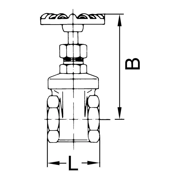 RIEGLER Muffen-Absperrventil Messing G 3/4 DN 20 2 RIEGLER Muffen-Absperrventil Messing G 3/4 DN 20 – Bild 2