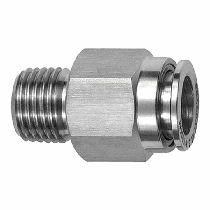 RIEGLER Gerade Steckverschraubung R 3/8 A., Schlauch-Außen-Ø 10,ES 1.4404 1 RIEGLER Gerade Steckverschraubung R 3/8 A., Schlauch-Außen-Ø 10,ES 1.4404